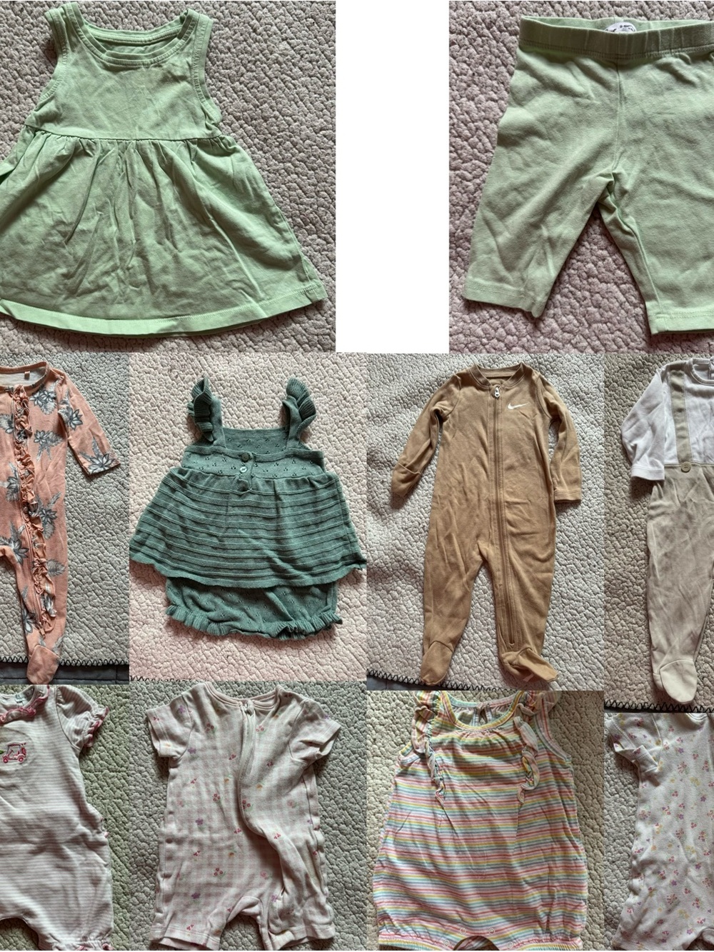Baby Girl Clothes Lot 9 Pieces 3-9 Months Mixed Clothing